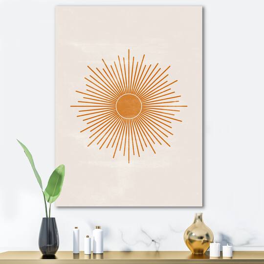 Designart - Orange Sun Print II